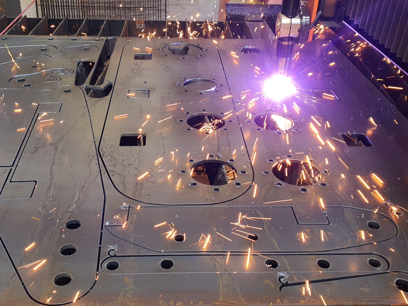 CNC plasma machine cutting parts for farm machinery